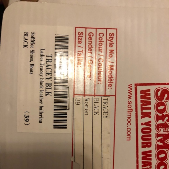 Soft Moc Tracey black leather ballerina flats - Picture 2 of 3